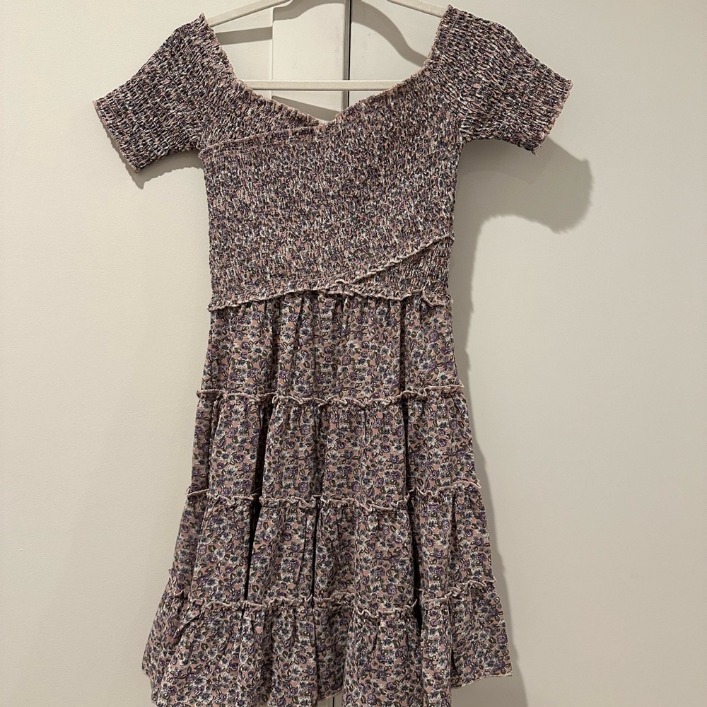 Storia Floral Purple and Pink Sundress Size S